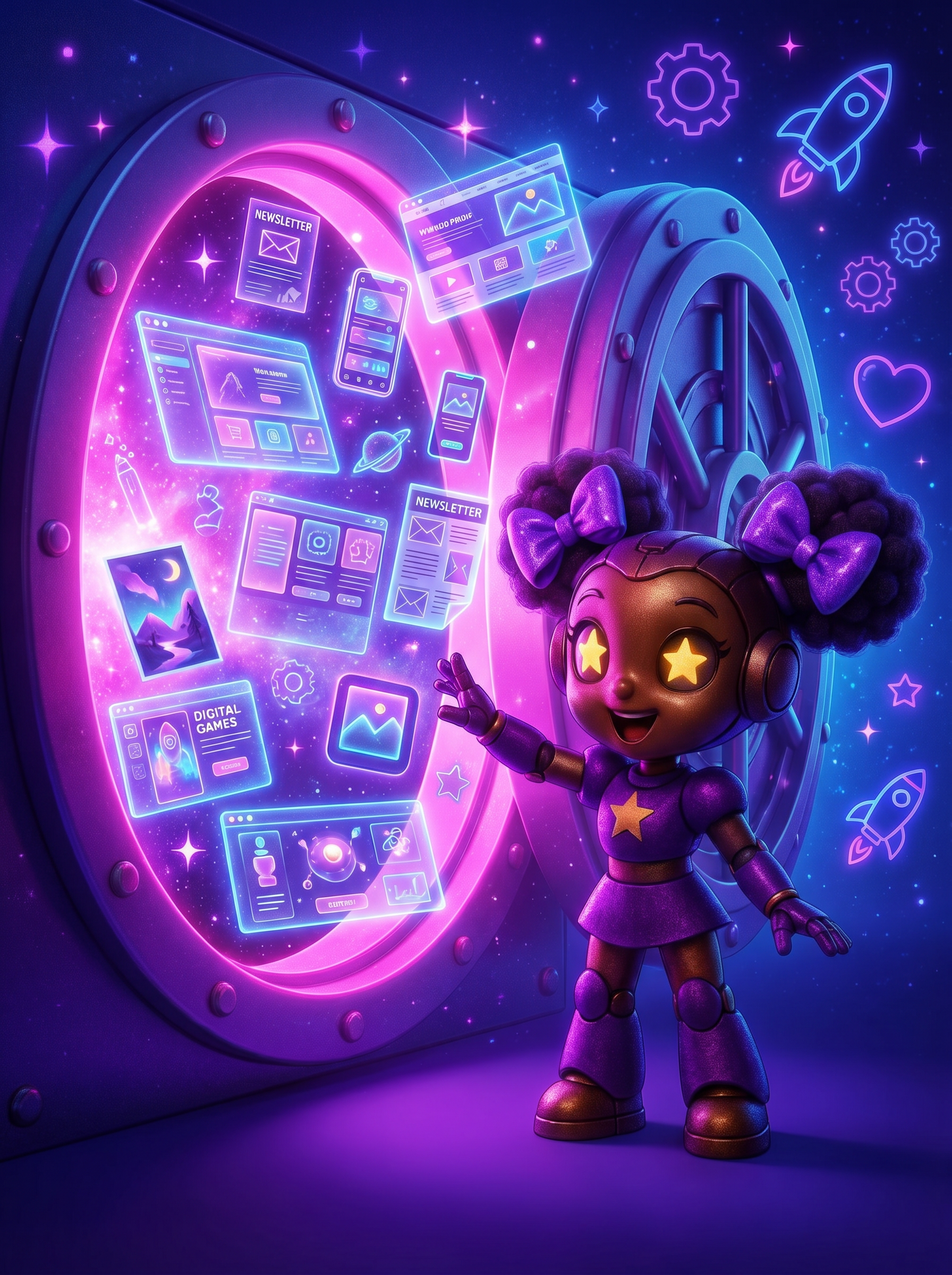 Lil Miss Suga Puff accessing the vault